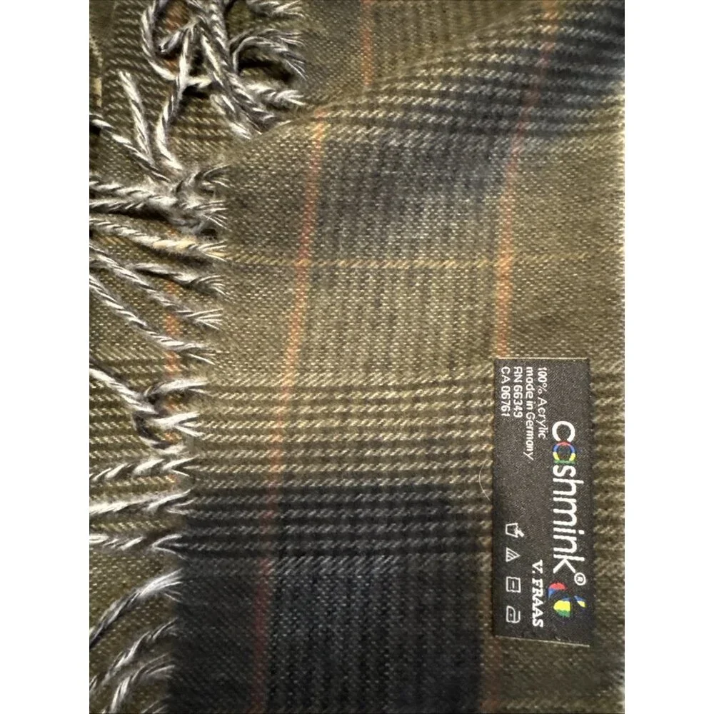 Cashmink V. Fraas Scarf Wrap Acrylic Unisex Made in Germany 11.5